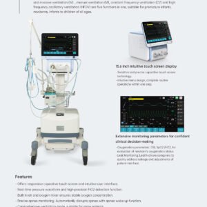 Crius V7 Ventilator – Advanced HFOV Ventilation with Integrated HFNC, NIV & IV Support