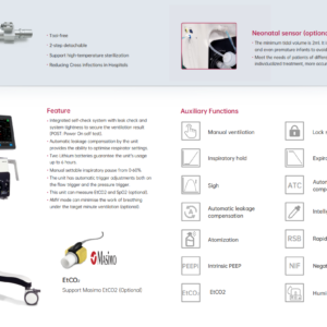 Crius V6 ICU Ventilator – Advanced Mechanical Ventilation with HFNC & Turbine Technology