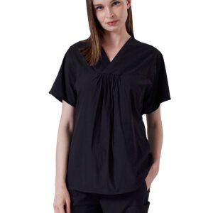 Parkley NOVA — Shirred V-Neck Top