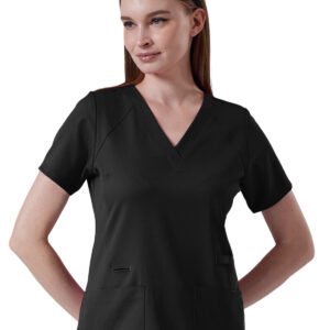 Parkley LEXA — V-Neck Stretch Panel Top