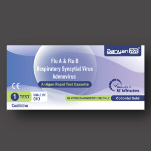Flu A＆Flu B&Respiratory Syncytial Virus&Adenovirus Antigen Rapid Test Cassette(Colloidal Gold)