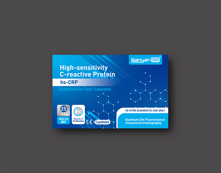 High-sensitivity C-reactive Protein (hs-CRP) Quantitative Test Cassette (Quantum Dot Fluorescence Immunochromatography)