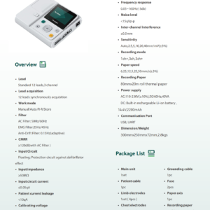 Yonker Extended Duration Holter ECG Monitor for 48-Hour Tracking
