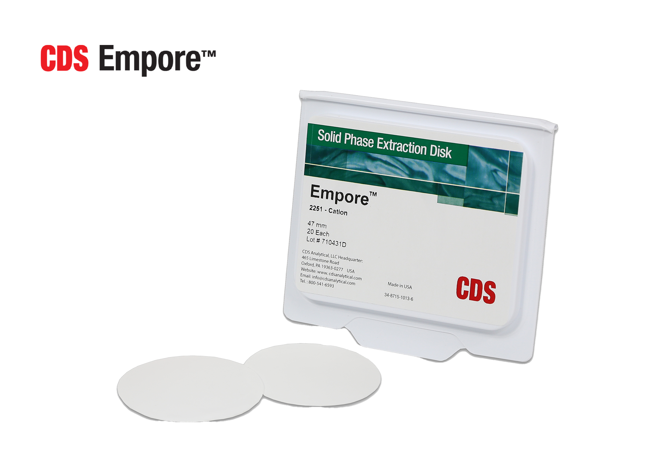 Empore™ Cation Disk 1 Empore™ Cation Disk