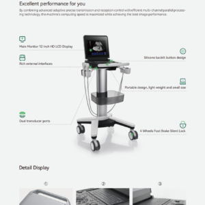 Yonker Black and white Digital Diagnostic Ultrasound System PU-DL121A