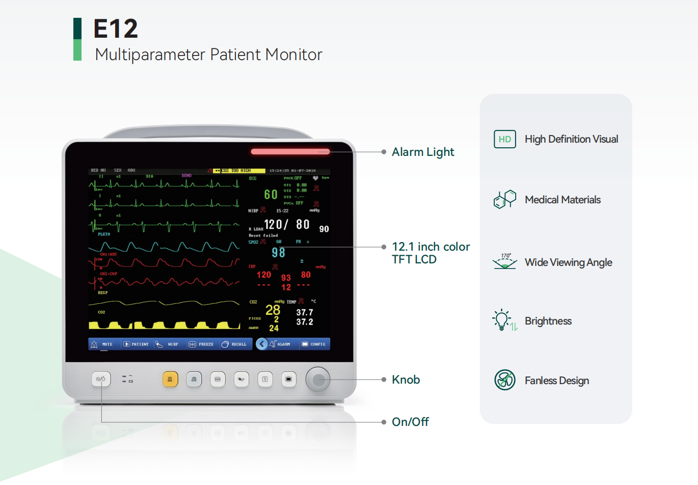 Yonker Modular Patient Monitor E12 11 Yonker Modular Patient Monitor E12 - Image 11