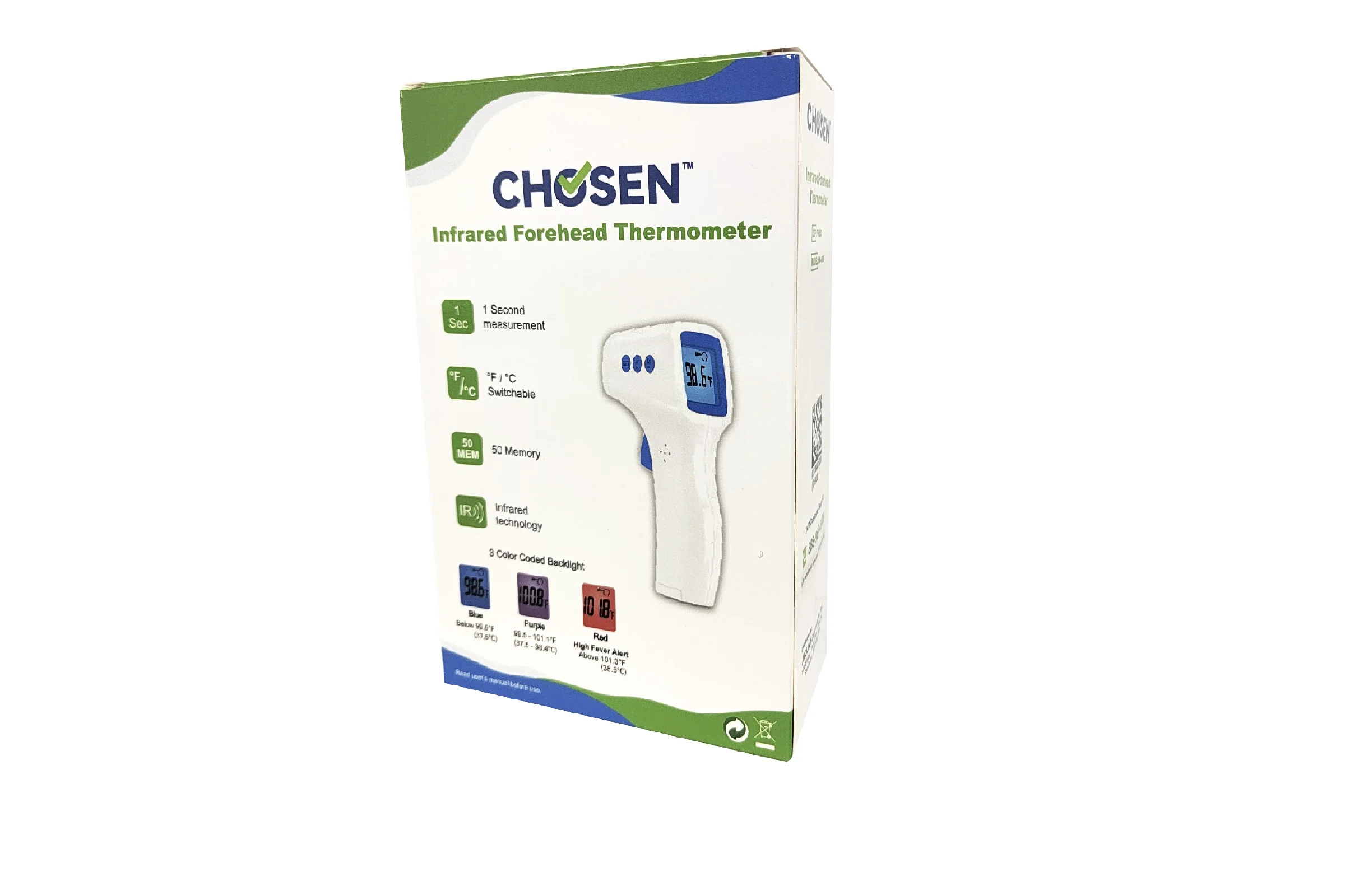 ABOUND Diagnostics Infrared Forehead Thermometer 1 ABOUND Diagnostics Infrared Forehead Thermometer