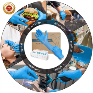 ANBOSON Food Protective Gloves Blue Gloves Retail Dealers Kitchen Hand Protective Best Price Cheap Vinyl Gloves Pvc Wholesale