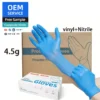 ANBOSON Blue Latex and Powder Free Disposable Nitrile Vinyl Blend Exam Synthetic Gloves Suitable for Home Cleaning Kitchen Cooking