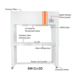 Drawell All Steel Vertical Laminar Flow Cabinet SW-CJ-2D
