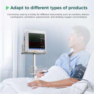 Yonker New Premium Diagnostic Ultrasound Patient Monitor System Medical Trolley XT1