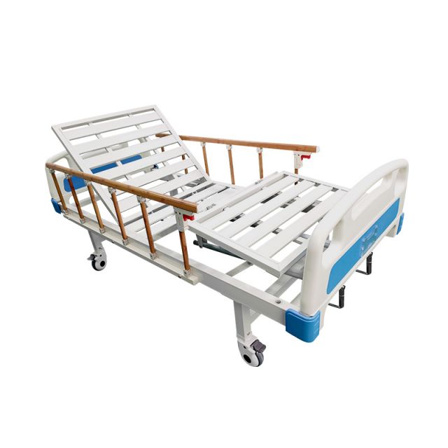 BIOBASE Slatted Double-Crank Hospital Bed MF202S 1 BIOBASE Slatted Double-Crank Hospital Bed MF202S