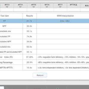 Sunbiote UR6000 coagulation analyzer