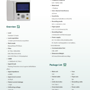 Yonker New PE-E12C Portable ECG Monitor