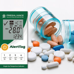 AlertTag T10 LCD Disposable Time Temperature Monitor/Indicator