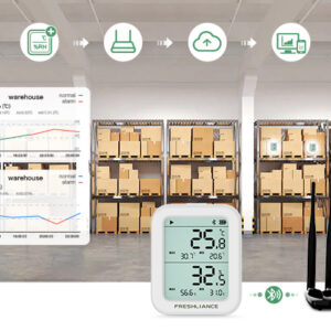 GAEA Series G100 WiFi Bluetooth Gateway for Real-time Temperature Monitoring of Small-area Storage