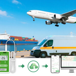 Fresh Tracker 20 Ultra-compact 4G Real-time Data Logger for Medical Transport, Especially with Thermal Boxes, etc.