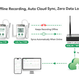 LoRa Tag LT100 LoRa Wireless Temperature & Humidity Sensor
